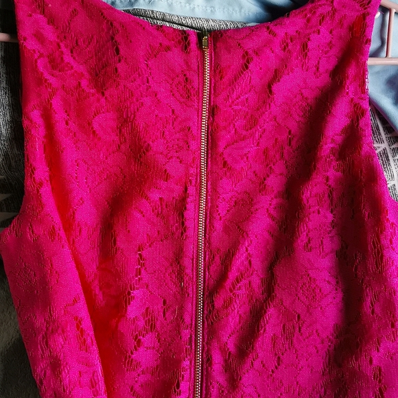 NWT Sleeveless Asymmetrical High Low Lace Dress - size 8 - Picture 5 of 10